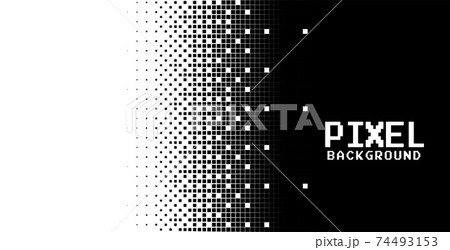 modern abstract pixels background in black and...のイラスト素材 [74493153] - PIXTA
