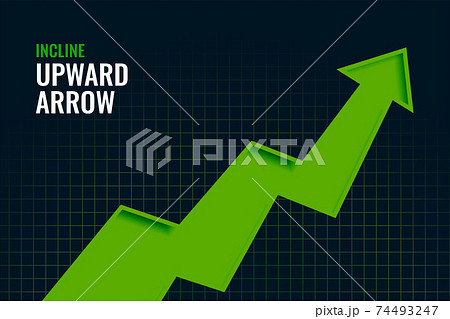 business incline growth upward arrow trend background design 74493247