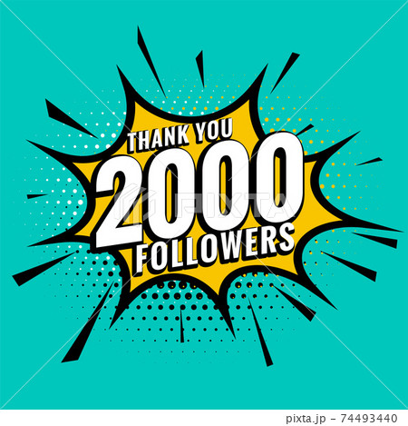 2000 social media followers in comic style background 2000 social media followers in comic style background 74493440