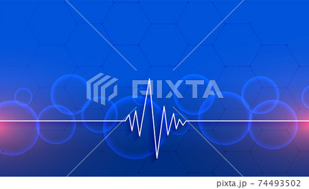 heartbeat line medical and healthcare blue background design heartbeat line medical and healthcare blue background design 74493502