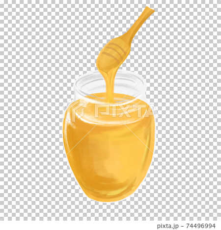 Colored pencil style honey illustration Colored pencil style honey illustration 74496994