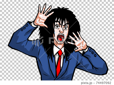 驚喜,西裝,恐懼,男人,西裝, 驚喜,西裝,恐懼,男人,西裝, 74497092