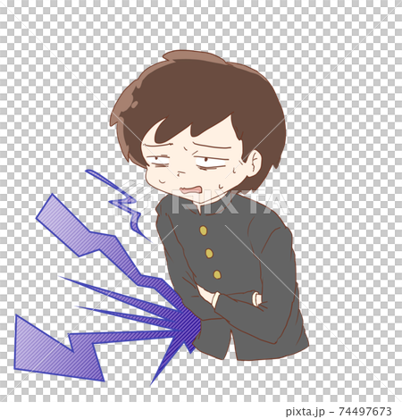 Abdominal pain_boy student 74497673