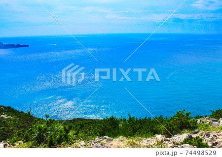 石山展望台から見る新島沖 石山展望台から見る新島沖 74498529
