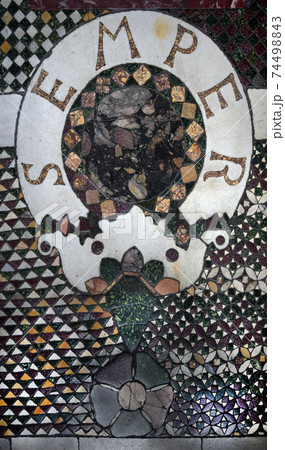 Vatican,Italy-April 04,2014:Mosaic floors  74498843
