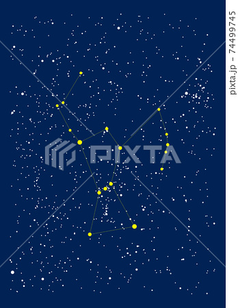 オリオン座のイラスト素材