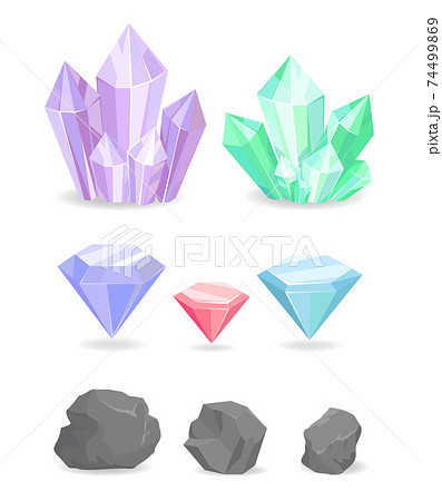 Color Crystals and Minerals Precious Diamond 74499869