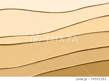 砂浜のペーパーカット背景イラスト 74501201
