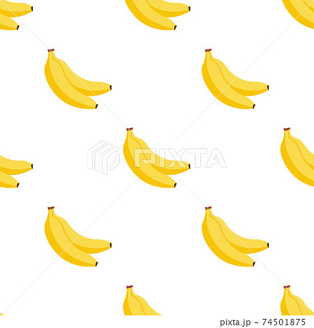 Banana Seamless Cartoon Pattern Background のイラスト素材