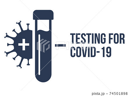Covid pcr test vector icon. Corona virus covid19 tube test medical laboratory 74501898