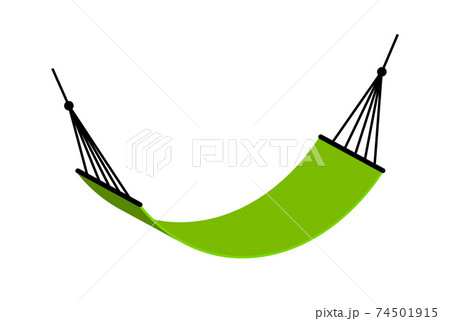 Beach hammock vector icon. Hammock isolated travel design illustration 74501915