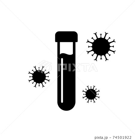 Covid pcr test vector icon. Corona virus covid19 tube test medical laboratory 74501922