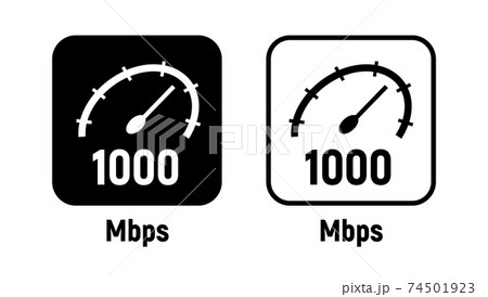 1000 mbps data internet symbol digital icon broadband 74501923