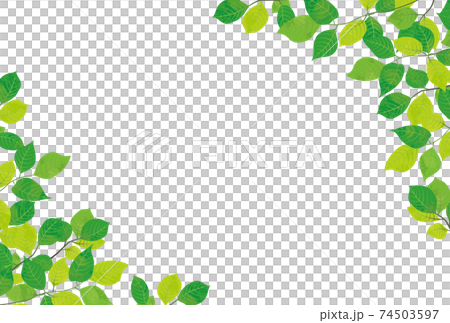 Refreshing fresh green decorative frame material 74503597