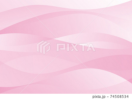 波線 ウェーブ ピンクのイラスト素材