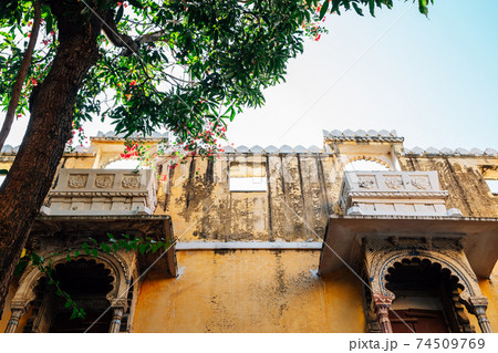 Bagore Ki Haveli, old traditional house in Udaipur, India Bagore Ki Haveli, old traditional house in Udaipur, India 74509769