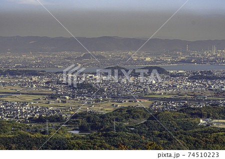 遙照山からの玉島市街 岡山県浅口市 遙照山からの玉島市街 岡山県浅口市 74510223