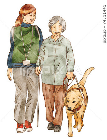 視覚障害者とボランティア 視覚障害者とボランティア 74511441