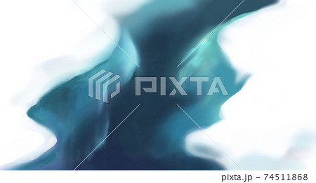 北極海の氷河の割れ目海が輝く風景イラスト 74511868