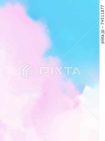 パステルの滲む水彩テクスチャ背景 74511877