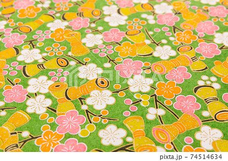 梅柄の千代紙のup 梅柄の千代紙のup 74514634