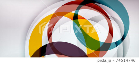 Ring geometric shapes, o letter repetition wallpaper. Abstract background for business or technology presentations, internet posters or web brochure covers 74514746