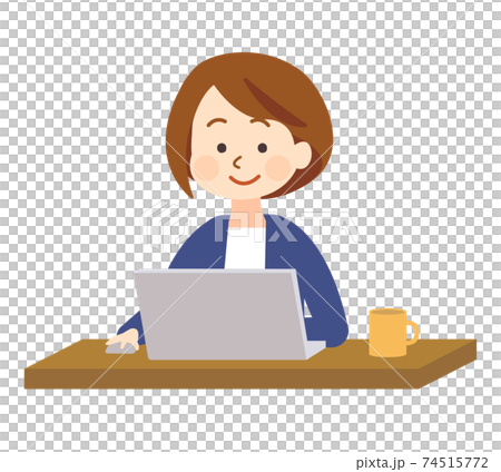 操作筆記本電腦的女人 操作筆記本電腦的女人 74515772