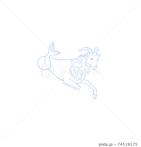 やぎ座・星座絵・秋の星座 74519175