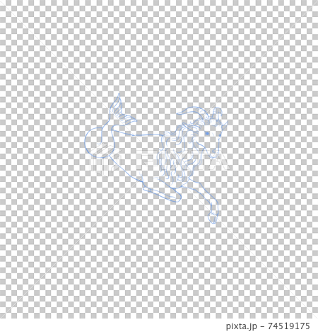 やぎ座・星座絵・秋の星座 74519175