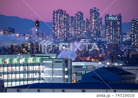 《神奈川県》工場夜景と都市夜景 《神奈川県》工場夜景と都市夜景 74520010