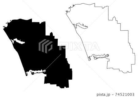 Carlsbad City, California(United States cities,...のイラスト素材 [74521003 ...