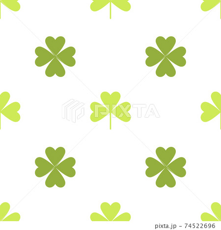 St Patrick's Day background. Seamless shamrock pattern. Ireland symbol pattern. Vector illustration St Patrick's Day background. Seamless shamrock pattern. Ireland symbol pattern. Vector illustration 74522696