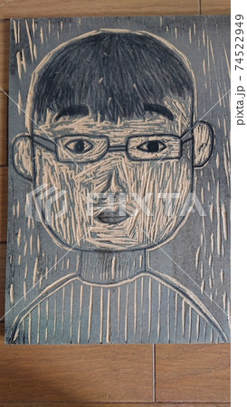 初めての版画 74522949