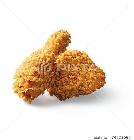 fried chicken isolated on white background fried chicken isolated on white background 74523066