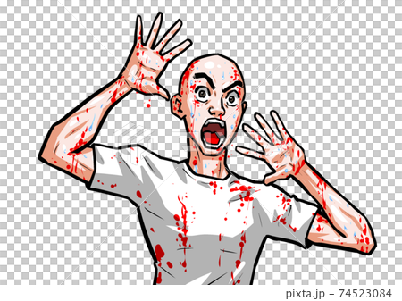 Surprise, man, horror, man, t-shirt, thriller, horror Surprise, man, horror, man, t-shirt, thriller, horror 74523084
