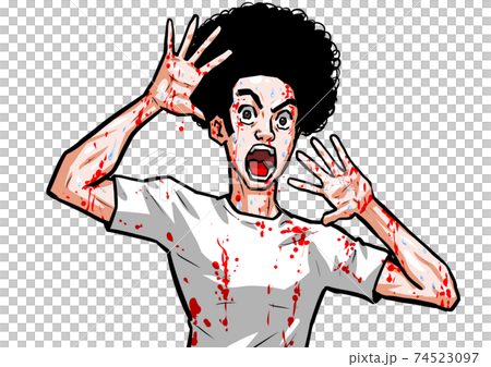 Surprise, man, horror, man, t-shirt, thriller, horror Surprise, man, horror, man, t-shirt, thriller, horror 74523097