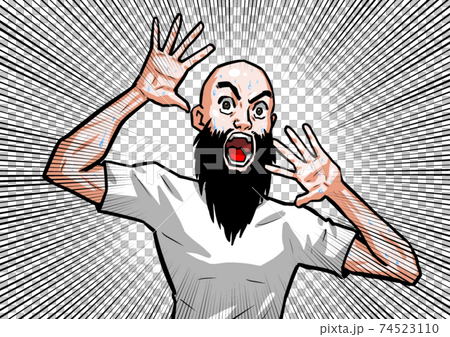 Surprise, man, horror, man, t-shirt, thriller, horror Surprise, man, horror, man, t-shirt, thriller, horror 74523110