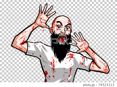 Surprise, man, horror, man, t-shirt, thriller, horror Surprise, man, horror, man, t-shirt, thriller, horror 74523111