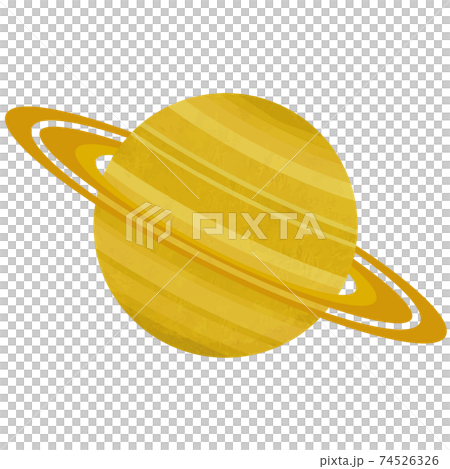 土星のイラスト 太陽系惑星 手書き風 土星のイラスト 太陽系惑星 手書き風 74526326