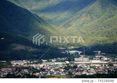 半鐘の上からだと火災があるとよく見渡せますね（坂城町風景） 74526696