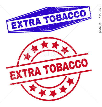 EXTRA TOBACCO Textured Stamp Seals in Circle and Hexagon Shapes EXTRA TOBACCO Textured Stamp Seals in Circle and Hexagon Shapes 74530759