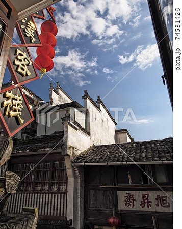 中国黄山市（屯渓）徽州建築 Tunxi (Huangshan City), Anhui, China 74531426