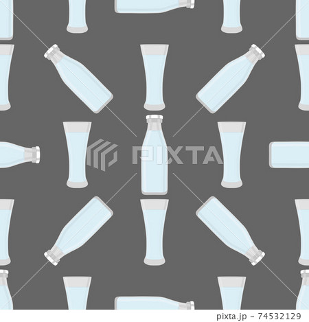 Illustration on theme colored set identical types glass cups Illustration on theme colored set identical types glass cups 74532129