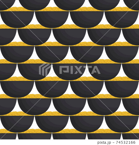 Illustration on theme Irish holiday St Patrick day, seamless pot of coins 74532166