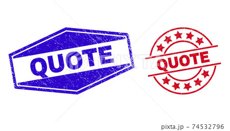 QUOTE Corroded Watermarks in Circle and Hexagon Shapes 74532796