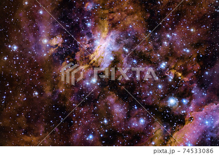 Galaxy somewhere in outer space. Elements of this image furnished by NASA 74533086