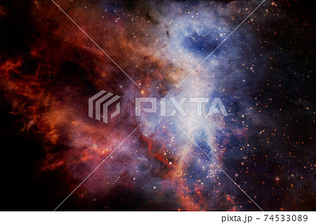 Beautiful colors of outer space. Elements of this image furnished by NASA 74533089