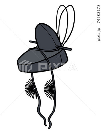 緌つき細纓冠 緌つき細纓冠 74538178