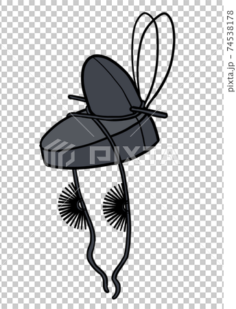 緌つき細纓冠 緌つき細纓冠 74538178