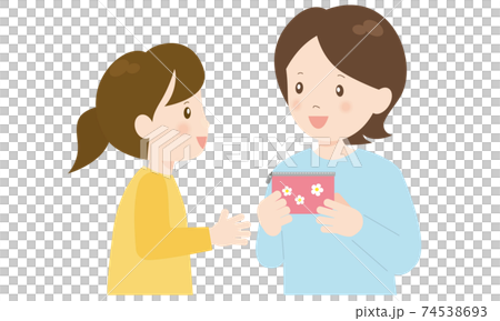 媽媽給女兒衛生巾 74538693